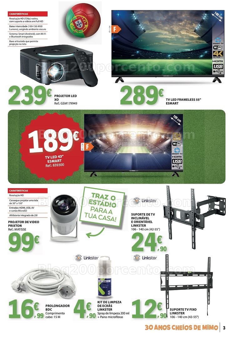 Antevisão Folheto E-LECLERC Tecnologia Especial Mundial Promoções de 2 a 21 junho
